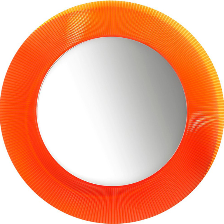 Laufen Kartell Зеркало круглое d=780мм, настенное, со скрытой подсветкой LED, цвет: оранжевый