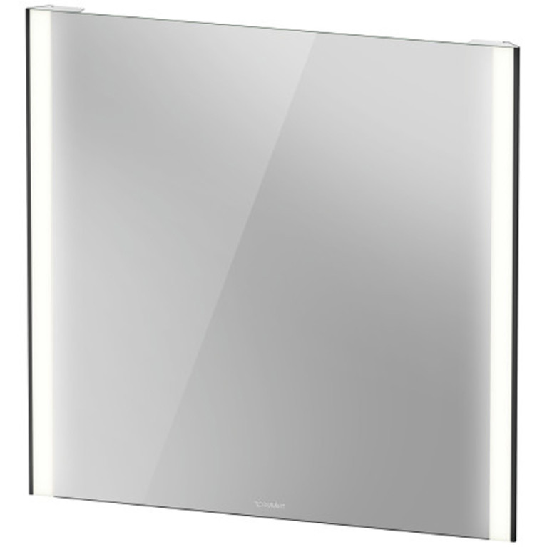 Duravit XViu Зеркало с подсветкой 800x820x40мм, сенсорное управление, цвет: черный матовый