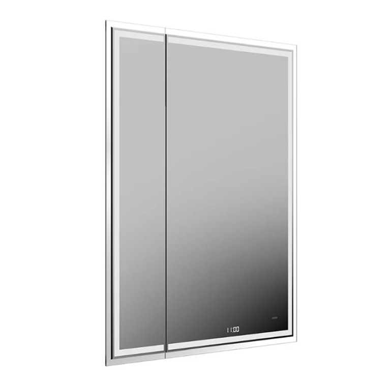 Kerama Marazzi Зеркало TECNO M 65х85 см. с поворотной дверцей, подсветкой и функцией антизапотевание, белое