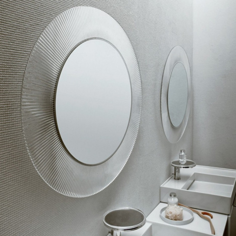 Laufen Kartell Зеркало круглое d=780мм, настенное, без подсветки, цвет: прозрачный кристал