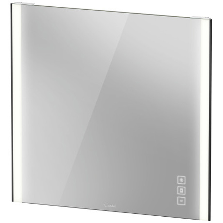Duravit XViu Зеркало с подсветкой 800x820x40мм, цвет: матовый черный