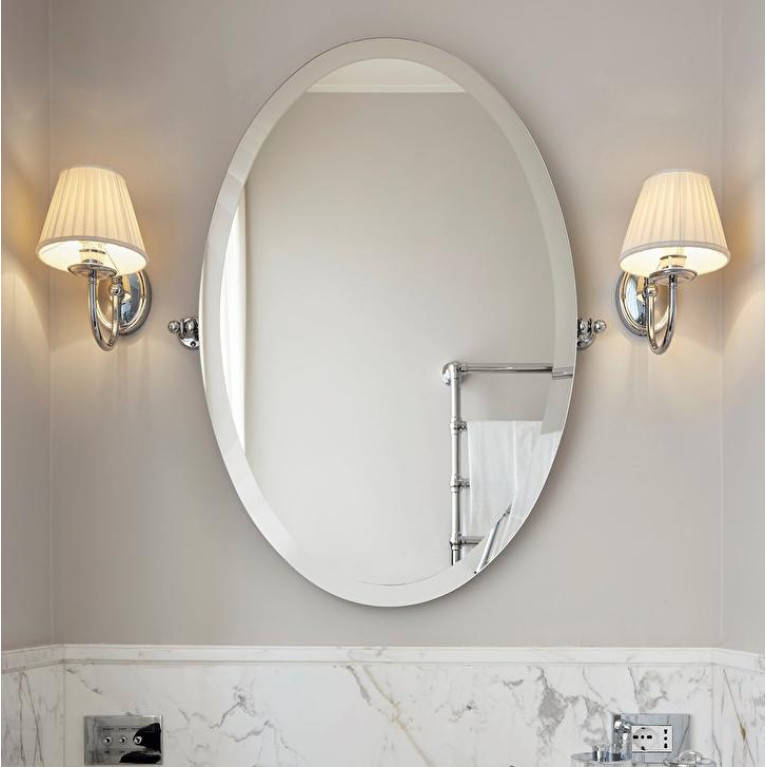Devon Beauty 1 Зеркало поворотное,  монтаж вертикально (70хh90см) или горизонтально(100хh60см), цвет держателей: никель блестящий