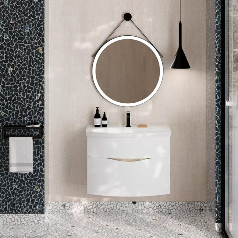 Kerama Marazzi Зеркало CONO круглое 70, черное матовое  (Цена по Распродаже)