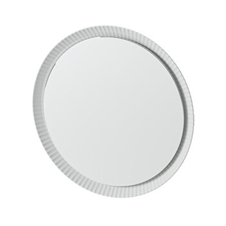 ARTCERAM Зеркало Lord &Oslash; 76 см в керамической раме с LED-подсветкой и сенсорным выключателем, цвет белый матовый