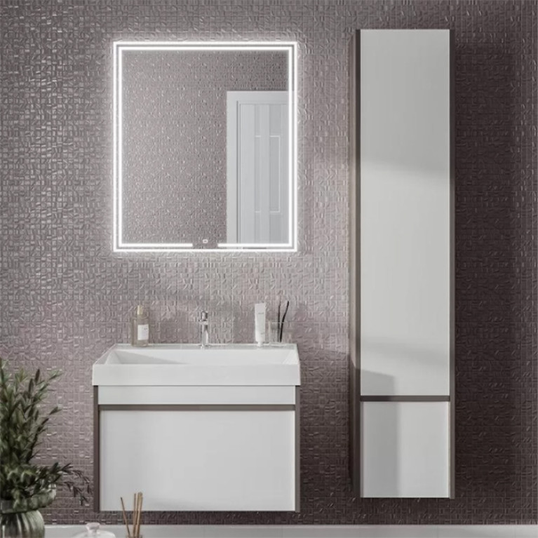 Kerama Marazzi Зеркало&nbsp;MIO&nbsp;прямоугольное&nbsp;с&nbsp;диммером&nbsp;70,&nbsp;белое