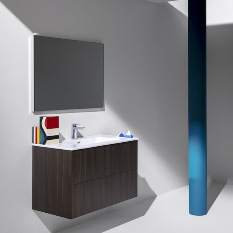 Laufen Frame 25 зеркало 900x25x700 мм, с алюминиевой рамой, цвет черный матовый