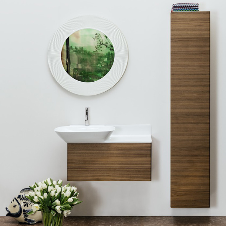 Laufen Kartell Зеркало круглое d=780мм, настенное, без подсветки, цвет: белый