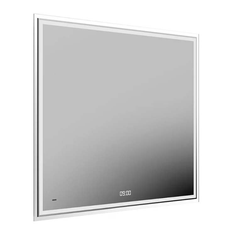 Kerama Marazzi Зеркало TECNO 90х80 см. c LED подсветкой, с функцией антизапотевание, белый глянцевый