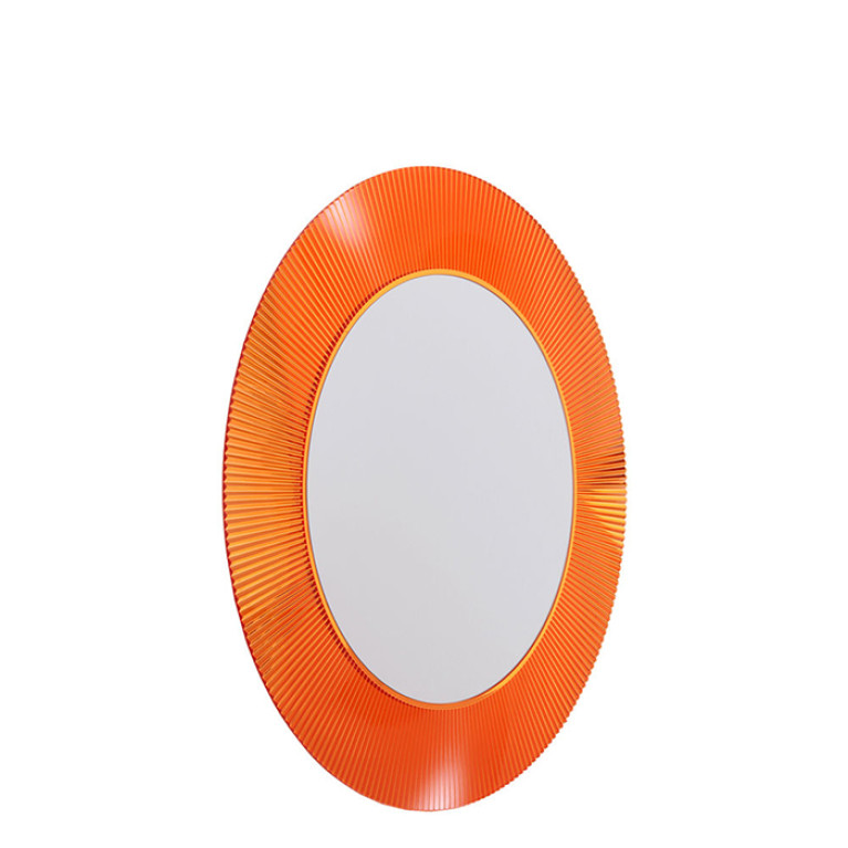 Laufen Kartell Зеркало круглое d=780мм, настенное, со скрытой подсветкой LED, цвет: оранжевый
