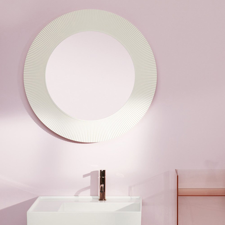 Laufen Kartell Зеркало круглое d=780мм, настенное, без подсветки, цвет: белый