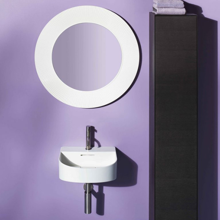 Laufen Kartell Зеркало круглое d=780мм, настенное, без подсветки, цвет: белый