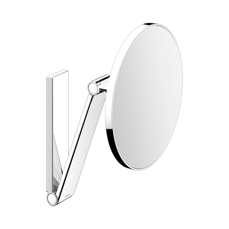 Keuco iLook_move Косметическое зеркало без подсветки, круглое, D=212мм, настенное, 3ой рычаг, увеличение x5 цвет: хром