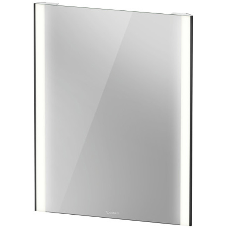 Duravit XViu Зеркало с подсветкой 800x620x40мм, сенсорное управление, цвет: черный матовый