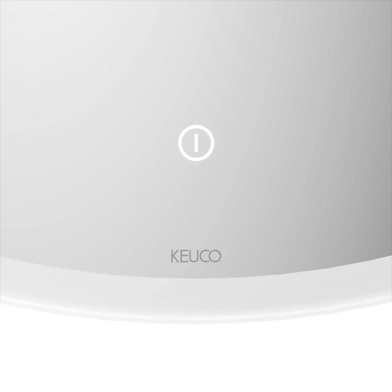 Keuco Зеркало с подсветкой круглое D1000мм с регулировкой тона, с обогревом, IP&nbsp;44, рама по периметру: стакан матовый сенсорный датчик