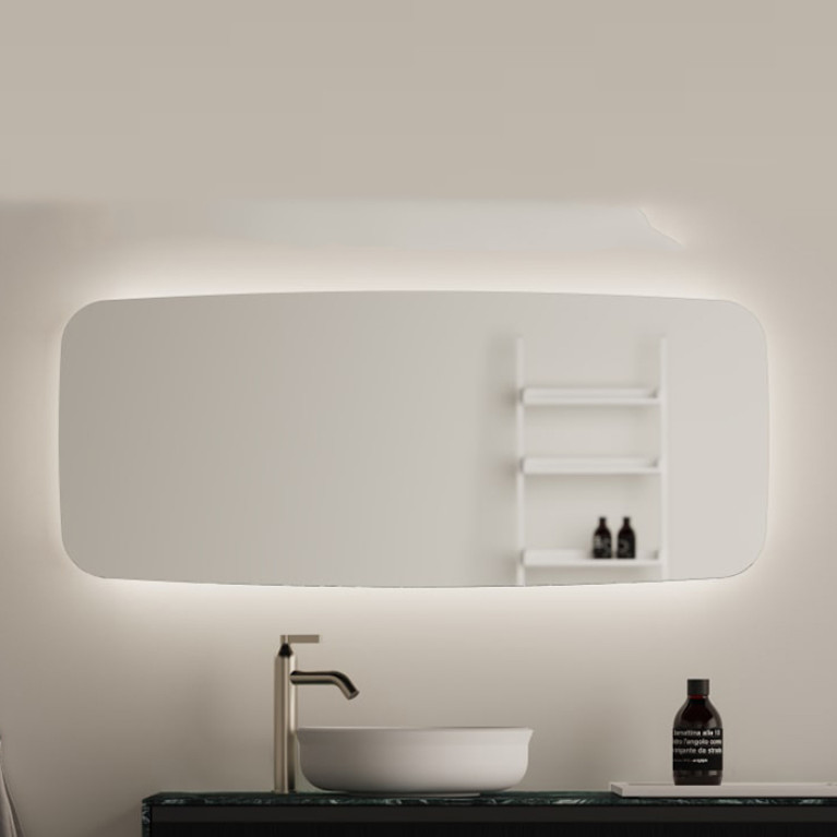 AGAPE SEPPIA Зеркало 1200х500х38 мм., с LED подсветкой, горизонтальная или вертикальная установка