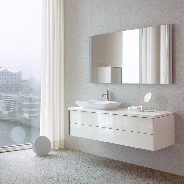 Duravit XViu Зеркало с подсветкой 1620x800x40мм, сенсорное управление, цвет: champagne matt