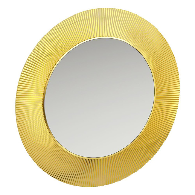 Laufen Kartell Зеркало круглое d=780мм, настенное, без подсветки, цвет: золотой