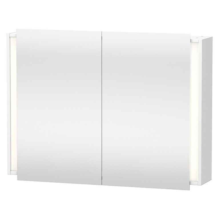 Duravit Ketho Зеркальный шкаф 100х18xh75см, 2 дверцы, 2 полки, с розеткой и сенс. выключателем, Цвет:Белый матовый-18